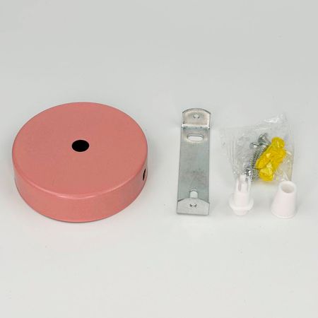 Розетка потолочная D80 H20 розовая, изображение 4 - Edisons