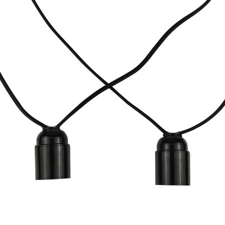 Ретро гірлянда 10 метрів 11 патронів Е27 з вологозахистом ІР33 (Без ламп) Економ, зображення 2