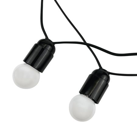 Ретро гирлянда 20 метров 21 патрон Е27 с влагозащитой IP33 (Без ламп) Эконом, изображение 8 - Edisons