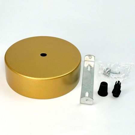 Розетка стельова D120 H40 золото, зображення 10