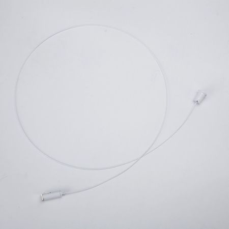 Комплект з тросу 2,5 м та фіксаторів діаметром 1,2 мм білий (1 трос +2 фіксатора), зображення 8