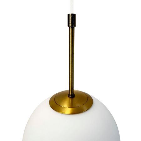 Світильник підвісний з білим плафоном у вигляді кулі - розмір плафону на вибір, зображення 5