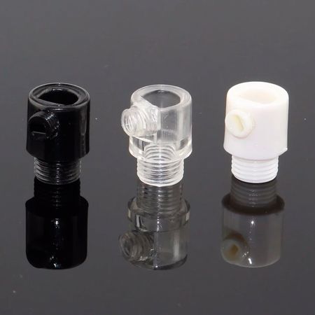 Втулка фіксатор проводу з бічним затиском та зовнішнім різьбленням біла, Color: White, зображення 7