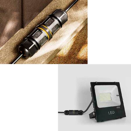 Коннектор провода герметичный M685 5pinx4мм² 2xM25 (8-12мм) IP68, изображение 4 - Edisons