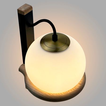 Настенный светильник в скандинавском стиле Round Glass с плафоном в форме шара, изображение 7 - Edisons