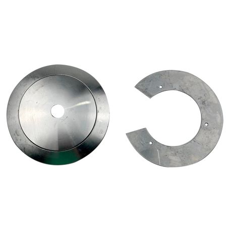 Кріплення D85-d50 для плафонів скляна куля (діаметром 180-200 мм з отвором 70 мм) Непофарбоване, зображення 2