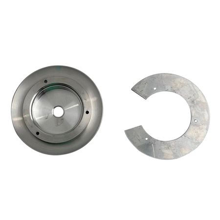 Кріплення D85-d50 для плафонів скляна куля (діаметром 180-200 мм з отвором 70 мм) Непофарбоване, зображення 3