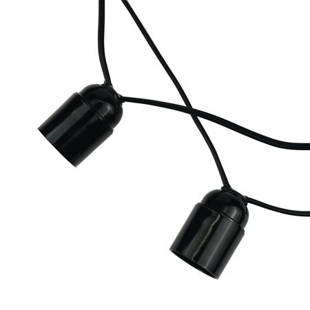 Ретро гірлянда 15 метрів 31 патрон Е27 з вологозахистом ІР33 (Без ламп) Економ, зображення 2