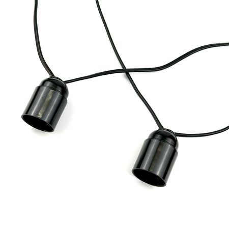 Ретро гірлянда 15 метрів 31 патрон Е27 з вологозахистом ІР33 (Без ламп) Економ, зображення 5