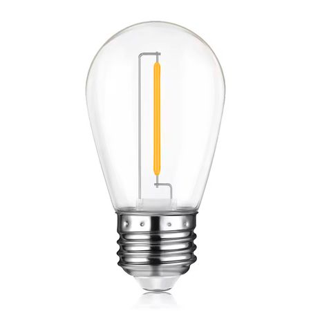 Набор LED ламп Edisons ST45 E27 1W 2200K 10шт прозрачная пластиковая колба, Количество: набор 10 шт., Мощность, Вт: 1, изображение 2 - Edisons