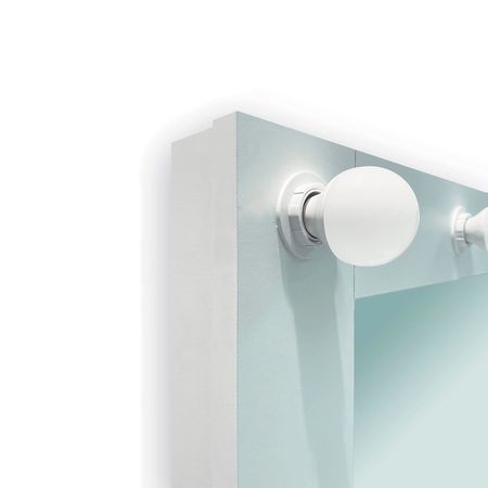 Підсвічування гримерного дзеркала світлодіодне врізне на 9 патронів (Е14) з ручним вимикачем, Тип вимикача: ручний, Кількість патронів: 9, Колір: білий, зображення 3