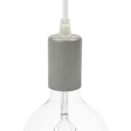 Металлическая накладка на патрон Е27 серебро, изображение 6 - Edisons