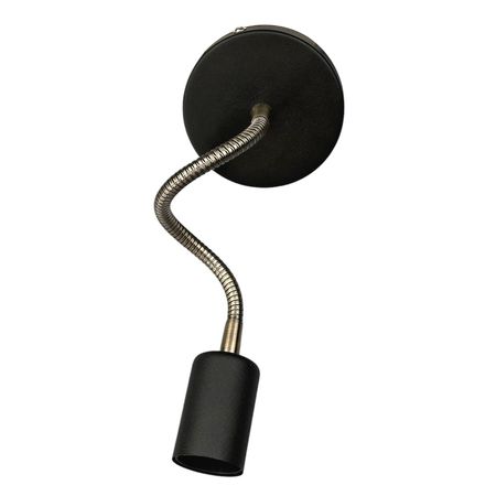 Бра в стилі лофт Anykind з гнучкою бронзовою трубкою чорне, Кількість джерел світла: 1, Color: чорний з бронзою, зображення 4