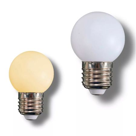 Набір LED ламп WELLMAX G45 E27 1W 2700K екстра теплий білий 10 шт пластикова колба, Кількість: набір 10 шт., Потужність, Вт: 1, зображення 5