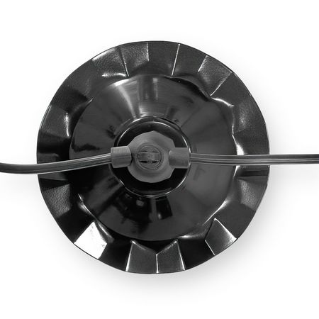 Абажур сталевий Чорний Хвиля діаметром 190 мм для литих вуличних гірлянд із патроном Е27, зображення 8