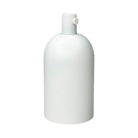 Алюминиевый патрон Round Е27 белый матовый массивный Premium, Цвет: белый, изображение 2 - Edisons