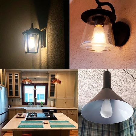 LED лампа Edisons Ceramic ST64 Е27 6W 4000K біла оксамитово-матова, Температура світла: 4000K, зображення 10