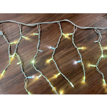 Гирлянда внешняя Starfall бахрома белый провод 75LED 2х0,7м 18flash IP65 цвет холодный белый с мерцанием (без кабеля питания) Premium, изображение 6 - Edisons