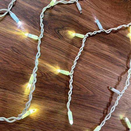 Гирлянда внешняя Starfall бахрома белый провод 75LED 2х0,7м 18flash IP65 цвет холодный белый с мерцанием (без кабеля питания) Premium, изображение 7 - Edisons