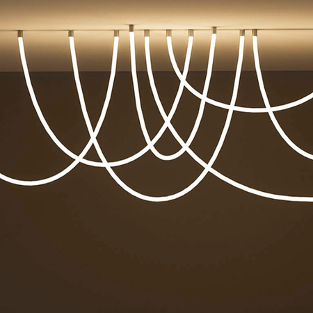 Люстра потолочная Nordic N из гибкого LED неона D24 мм длина 4 м, Длина светильника, м: 4, изображение 4 - Edisons
