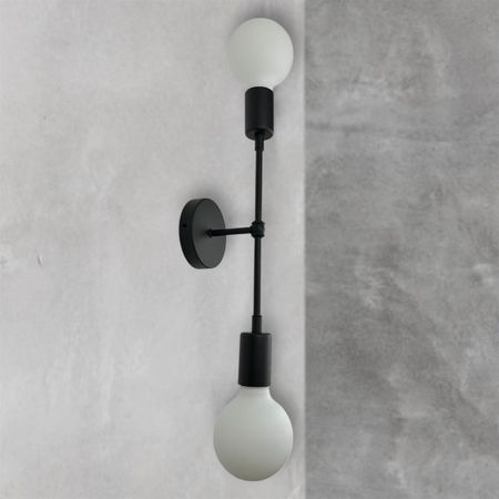 Бра в індустріальному стилі Lulu-2 без плафона чорне, зображення 7