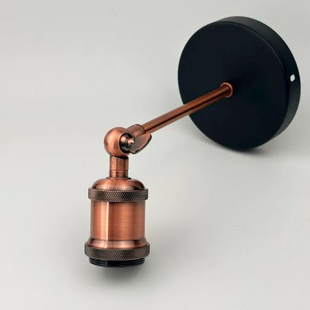Бра в стилі лофт Ember з патроном червона бронза та поворотним шарніром, зображення 5