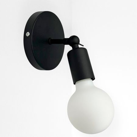 Бра у стилі лофт Sindy металевий з поворотним механізмом чорнe, зображення 6