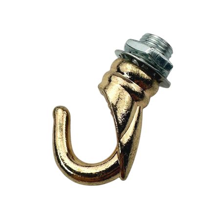 Гачок литий М10х1 D22 золото, зображення 2