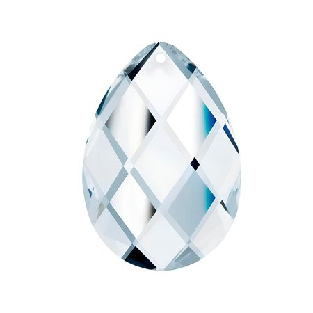 Підвіска гранована крапля Classic 50х32 мм ( за 1 шт.)