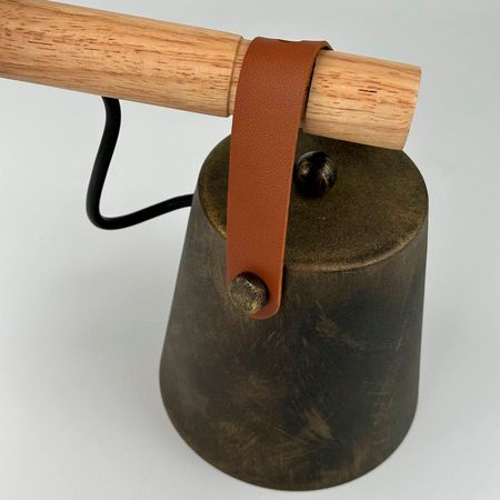 Бра в скандинавском стиле Scan состаренная бронза с абажуром, Цвет: состаренная бронза, изображение 3 - Edisons