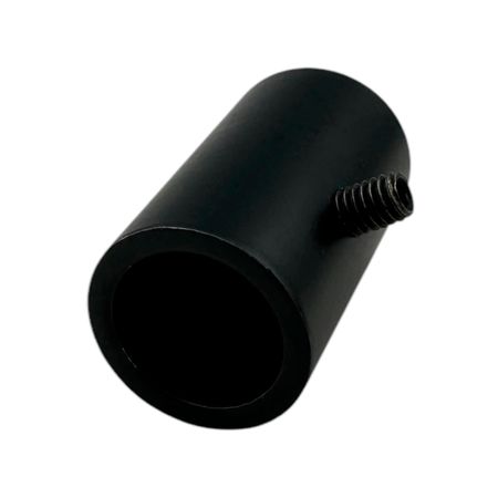 Комплект з 2 заглушок 18х30 мм для гнучкого неону діаметром 13 мм металеві чорні, зображення 4