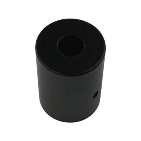 Накладка-з'єднувач 27х38 мм для гнучкого неону діаметром 22 мм металева чорна [CLONE], зображення 3