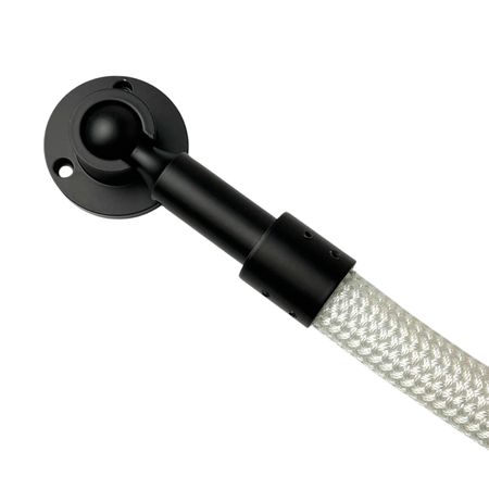 Набір кріплень (2 шт.) 31х60 мм з основою 55х28 мм для гнучкого неону діаметром 25 мм чорні, Колір: чорний, зображення 9