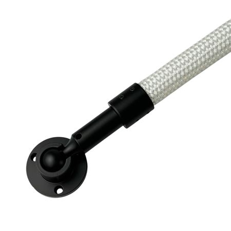 Набір кріплень (2 шт.) 31х60 мм з основою 55х28 мм для гнучкого неону діаметром 25 мм чорні, Колір: чорний, зображення 11