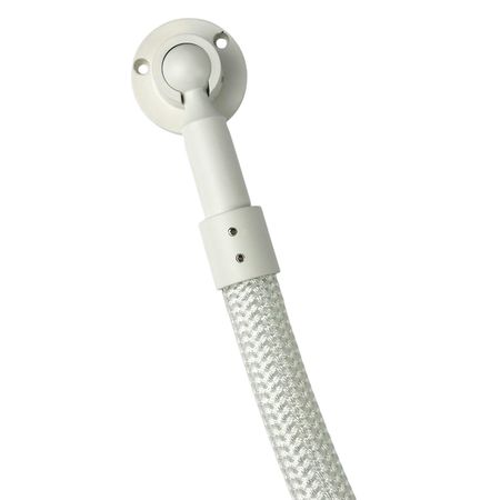 Кріплення 31х60 мм із основою 55х28 мм для гнучкого неону діаметром 25 мм біле, Color: White, зображення 6