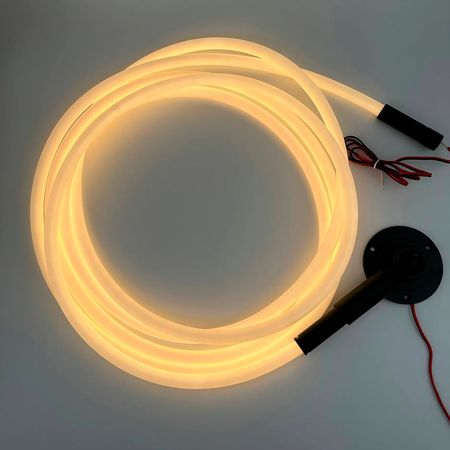 Комплект из Неона 360° Skyline ND14D 5м с черными креплениями, зображення 17