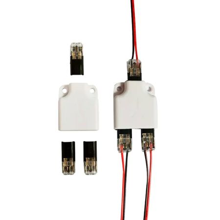 Розподільна коробка для конекторів проводу біла для лед стрічки, зображення 3