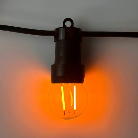 Вулична ретро гірлянда PATIO E27 IP65 вологозахищена D10-41 м без ламп, зображення 15