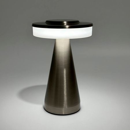 Настільна акумуляторна LED лампа 1800 mAh 2W 3000-6500К USB золота [CLONE] [CLONE], зображення 10