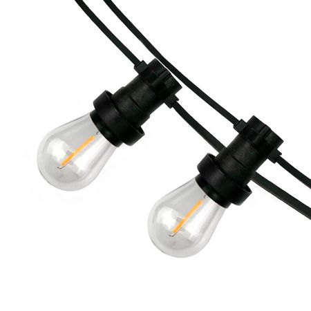 Вулична ретро гірлянда на сонячних панелях Solar-BELT LITE E27 IP65 вологозахищена 5 метрів 11 ламп (+2 запасні), зображення 3