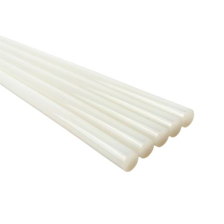 Термоклей білий (стрижні клейові 11мм х 30 см) 1 кг [CLONE] [CLONE], Количество: 10 шт. - 300 г, Color: White, зображення 3