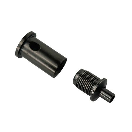 Фиксатор троса диаметром 3,5 мм с крепёжным цилиндром и отверстием под выход троса под шуруп черный, изображение 5 - Edisons