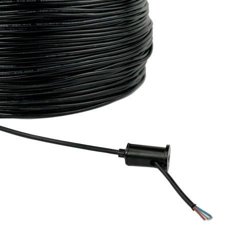 Провід тросик 2х0,3 діаметром 3,5 мм з покриттям ПВХ Чорний, зображення 10