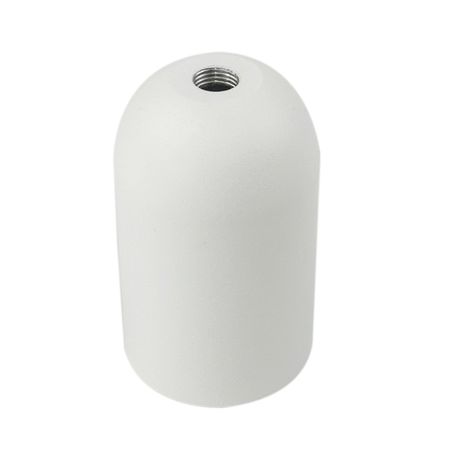 Алюмінієва накладка Round на патрон Е27 масивна біла, Колір: білий, зображення 2