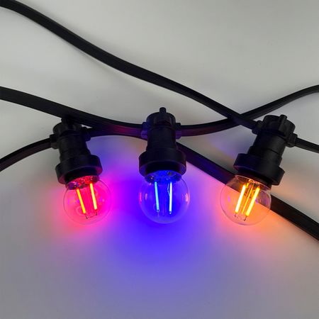 Уличная ретро гирлянда BELT LITE E27 IP65 влагозащищенная 5 метров 11 патронов (через 50 см) (Без ламп), Количество патронов, шт: 11, Расстояние между патронами, см: 50, изображение 20 - Edisons