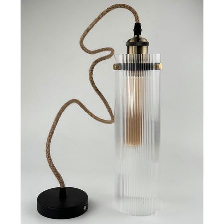 Підвісний світильник Ripple з плафоном із рифленої акрилової труби та бронзовим патроном, зображення 10