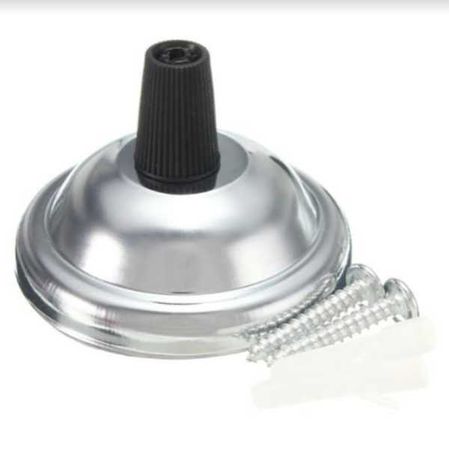 Розетка стельова D65 H25 хром