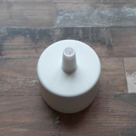 Розетка стельова D58 H28 біла, зображення 5