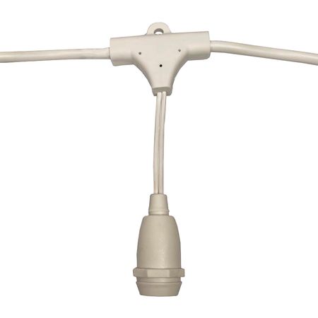 Ретро гірлянда Дроп Лайт Е14 біла (10м 20 патронів) M19 IP65 вологозахищена Premium, зображення 4