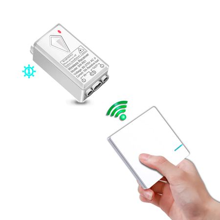 Беспроводной выключатель 1-клавишный [CLONE], зображення 3